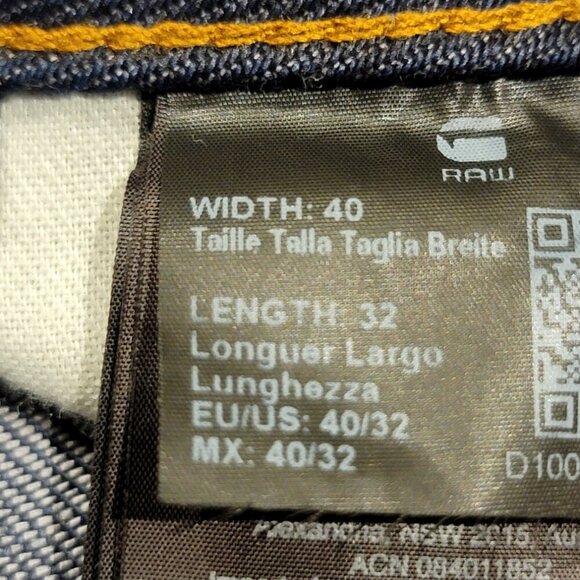 G-STAR RAW Arc 3D Slim 4 Button Denim Jeans Mens 40x32 Innovation Style GQ - Picture 7 of 15